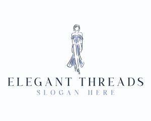 Boutiques - Fashion Woman Modeling logo design