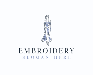 Fashion Woman Modeling logo design