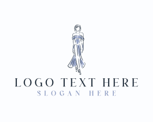 Fashion Woman Modeling Logo