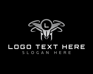 Drone Aerial Quadcopter Logo