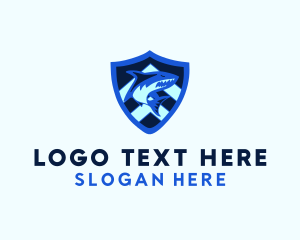 Team - Shark Shield Crest logo design