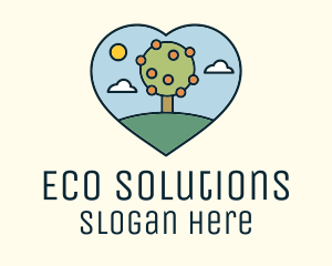 Ecology - Heart Nature Ecology logo design
