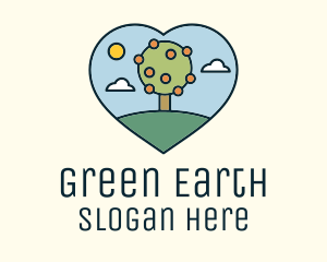 Ecology - Heart Nature Ecology logo design