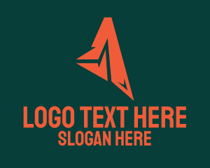 Original - Abstract Orange Letter A logo design