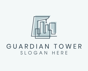 Construction Tower Crane logo design