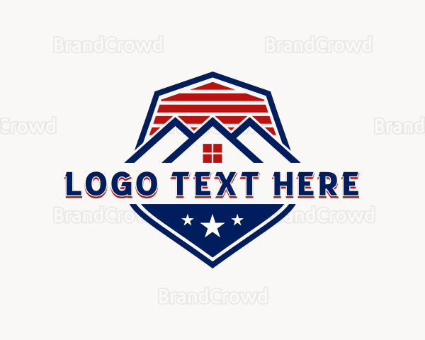 Patriotic Roof Property Logo