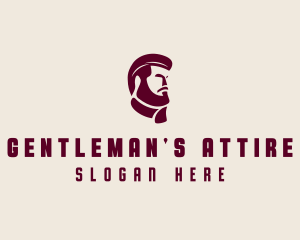 Beard Barber Gentleman logo design