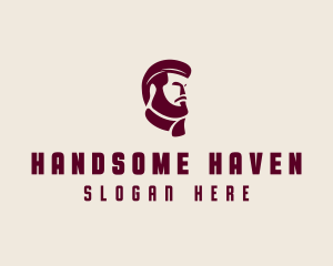 Handsome - Beard Barber Gentleman logo design