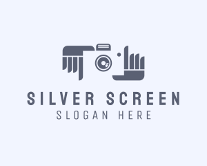 Vlogger - Camera Photographer Hands logo design