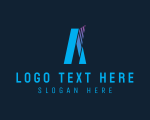 Triangle - Business Firm Geometric Letter A logo design