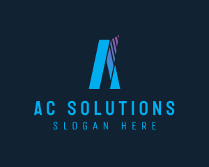 Business Firm Geometric Letter A  logo design