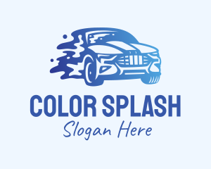 Blue Car Wash  logo design