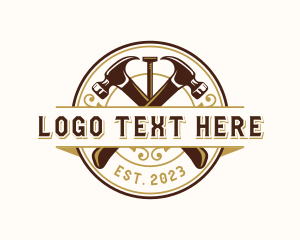 Tradesman - Hammer Nail Carpentry logo design