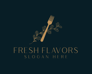 Ingredients - Fork Leaves Fine Dining logo design