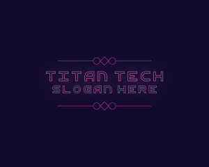 Gaming Neon Tech logo design