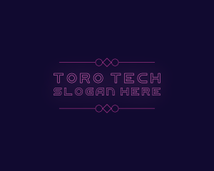 Gaming Neon Tech logo design