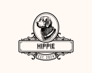 Vintage Dog Puppy Logo