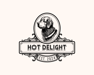 Vintage Dog Puppy logo design