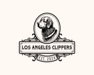 Animal Shelter - Vintage Dog Puppy logo design