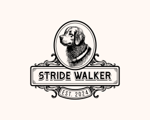 Vintage Dog Puppy logo design