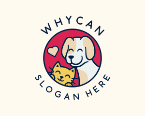 Happy Cat Dog Veterinary Logo