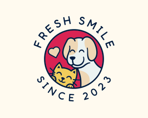 Happy Cat Dog Veterinary logo design