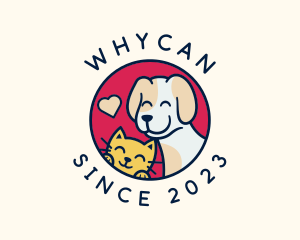 Veterinary - Happy Cat Dog Veterinary logo design