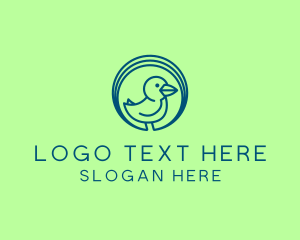 Simple - Simple Little Blue Bird logo design