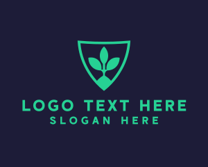 Botanical - Healthy Plant Shield logo design