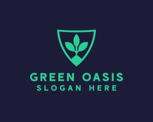 Healthy Plant Shield logo design