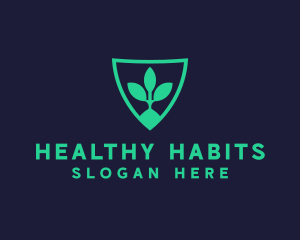 Healthy Plant Shield logo design