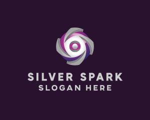 Silver - 3D Cyber Sphere logo design