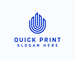 Tower Fingerprint Building logo design