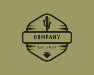 Signage - Desert Cactus Hexagon logo design