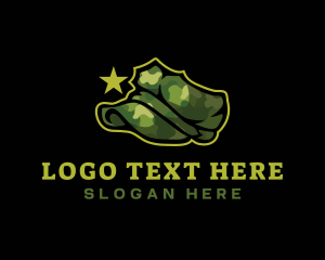 Veteran - Military Hat Army logo design