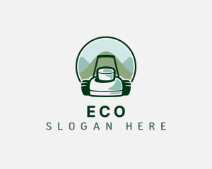 Landscaping Lawn Mowing Logo