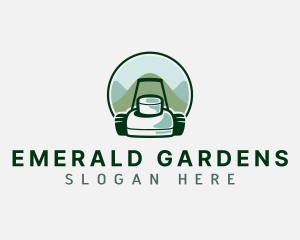 Landscaping Lawn Mowing logo design