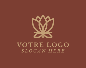 Manicure - Luxury Lotus Flower logo design