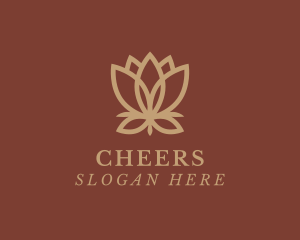 Sauna - Luxury Lotus Flower logo design