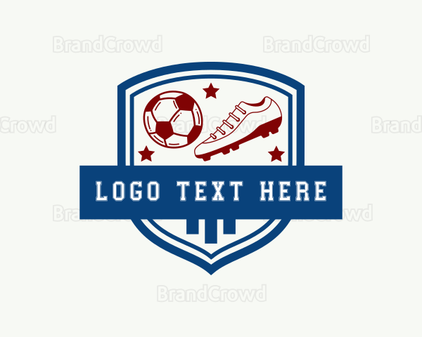 Varsity Soccer Ball Shoes Logo