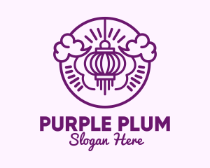 Purple - Purple Asian Lantern Clouds logo design