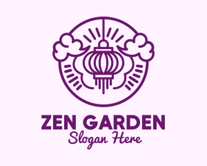 Asian - Purple Asian Lantern Clouds logo design