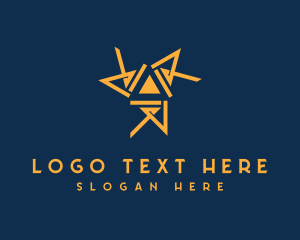 Triangle - Modern Triangle Letter R logo design