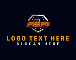 Auto Shop - Pickup Truck Garage logo design