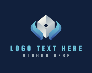 Developer - Technology Software Cube logo design