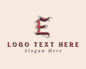 Accessory - Ornament Accessory Decor Letter E logo design