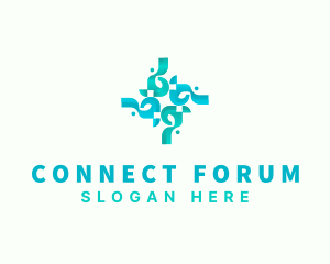 Forum - Community People Foundation logo design