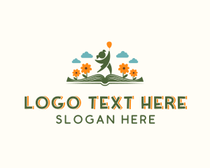 Young - Child Nature Book logo design