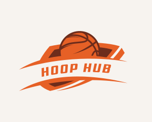 Hoop - Basketball Championship Shield logo design