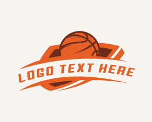 Basketball Championship Shield Logo